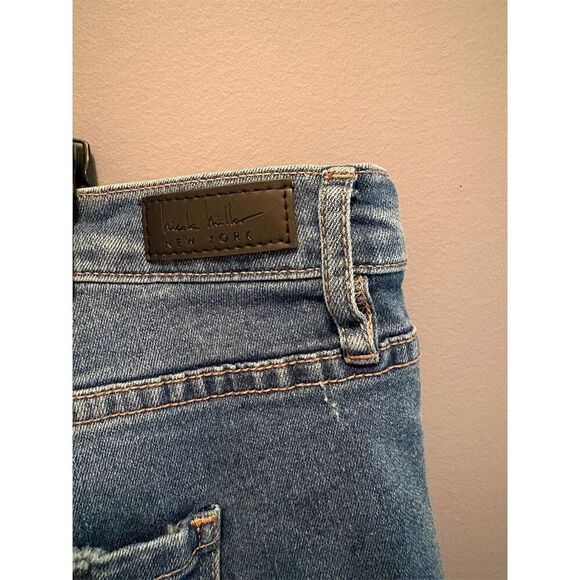 Nicole Miller NY Women's Distressed Ankle Jeans Size 22 Blue Slim Fit - Picture 12 of 16